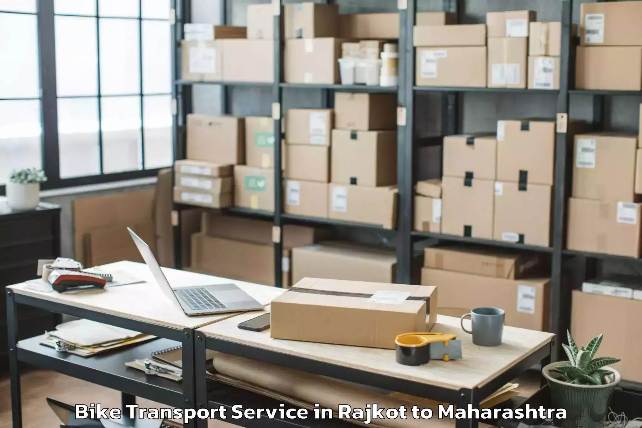 Top Rajkot to Maharashtra Animal And Fishery Bike Transport Available